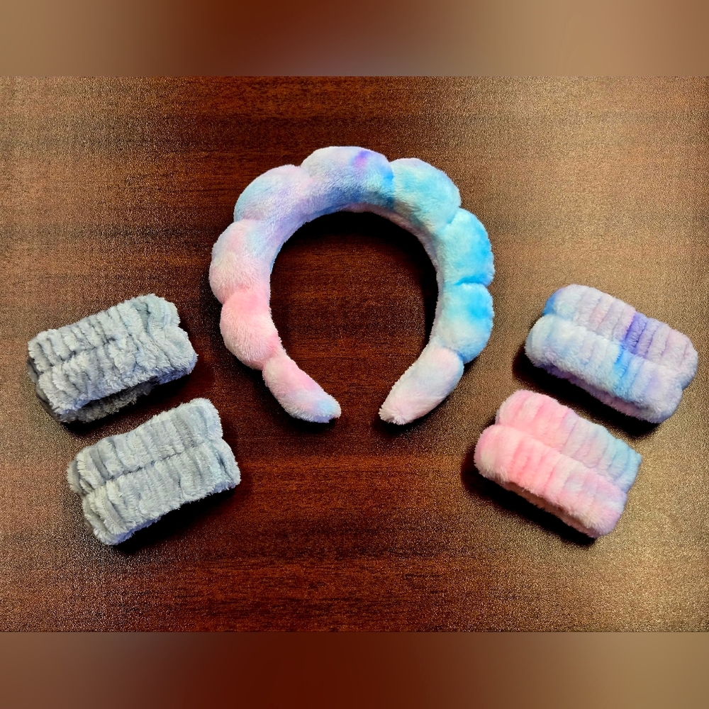 Tie Dye Headband & Wristband Set